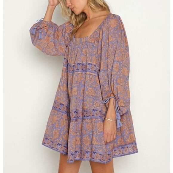 NWT Cleobella Hattie Mini Dress Vine Print Sz M - Picture 3 of 11